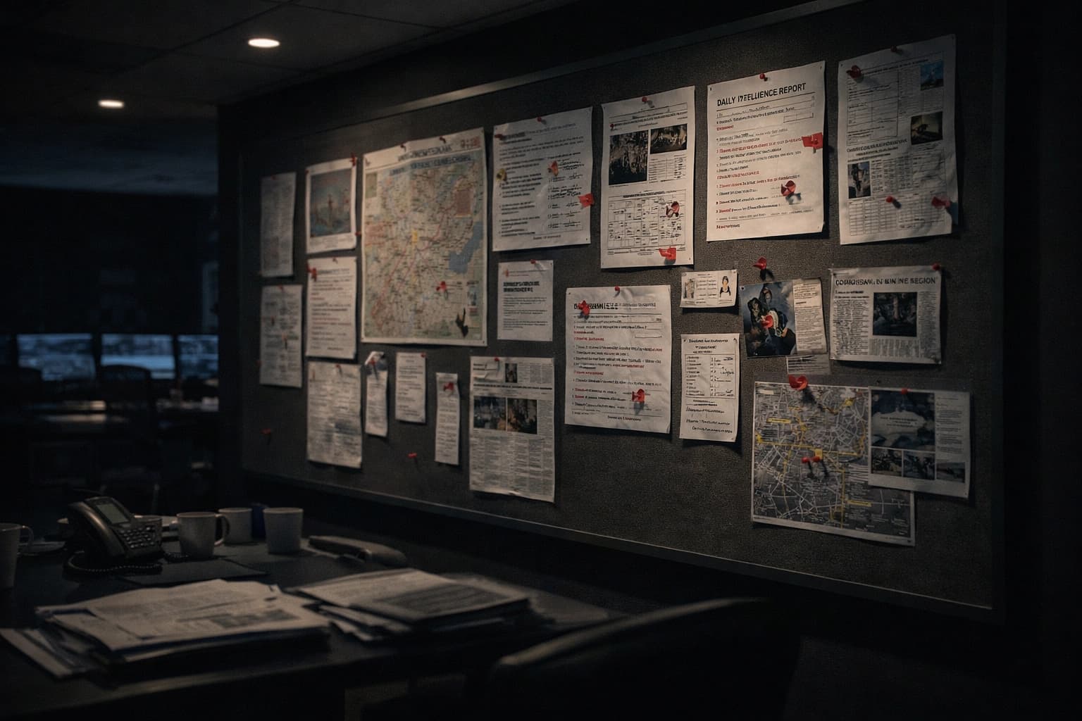 Secure operations room with ongoing intelligence monitoring