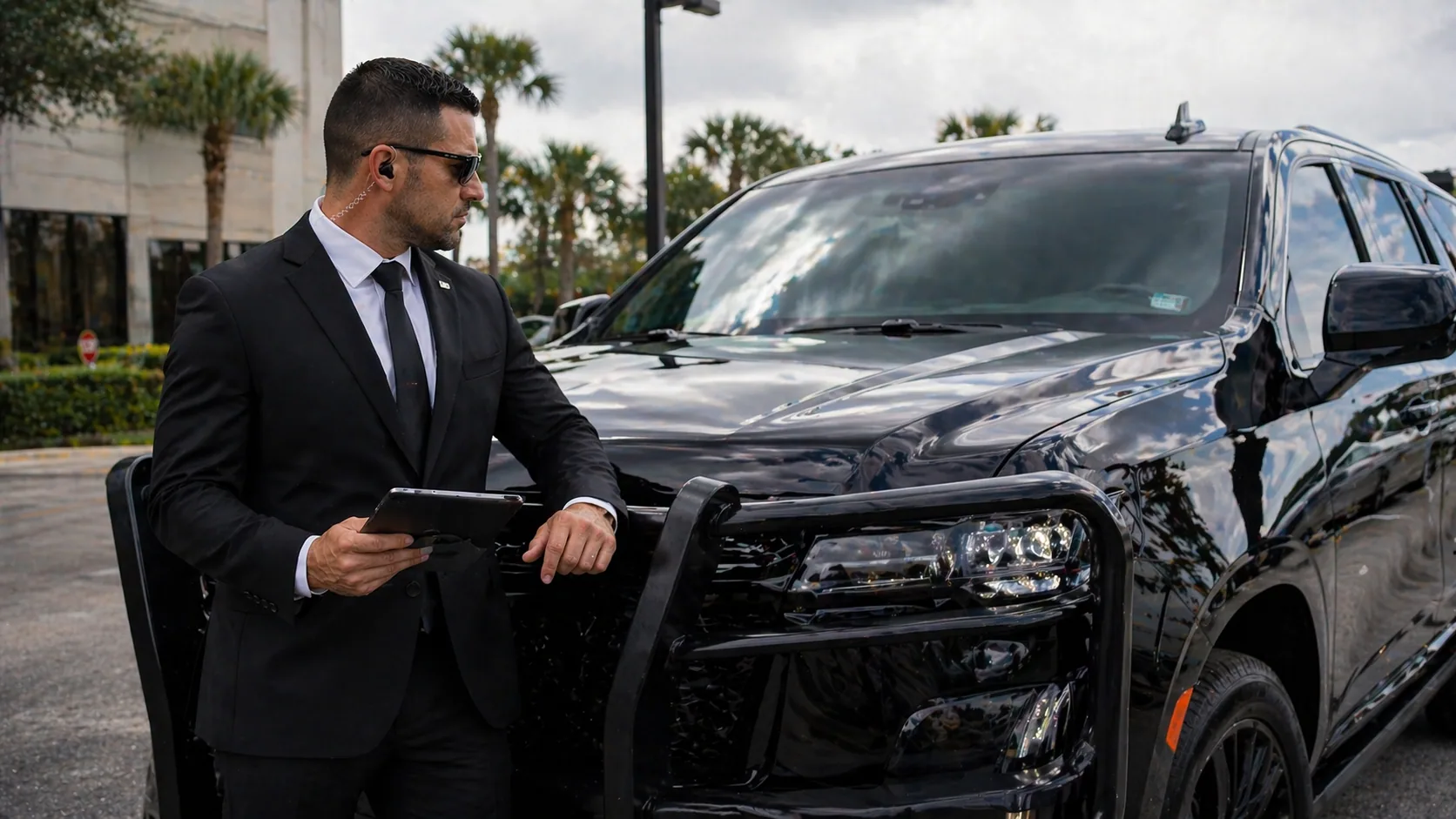 Armored vehicle and multi-vehicle motorcade for high-threat transit