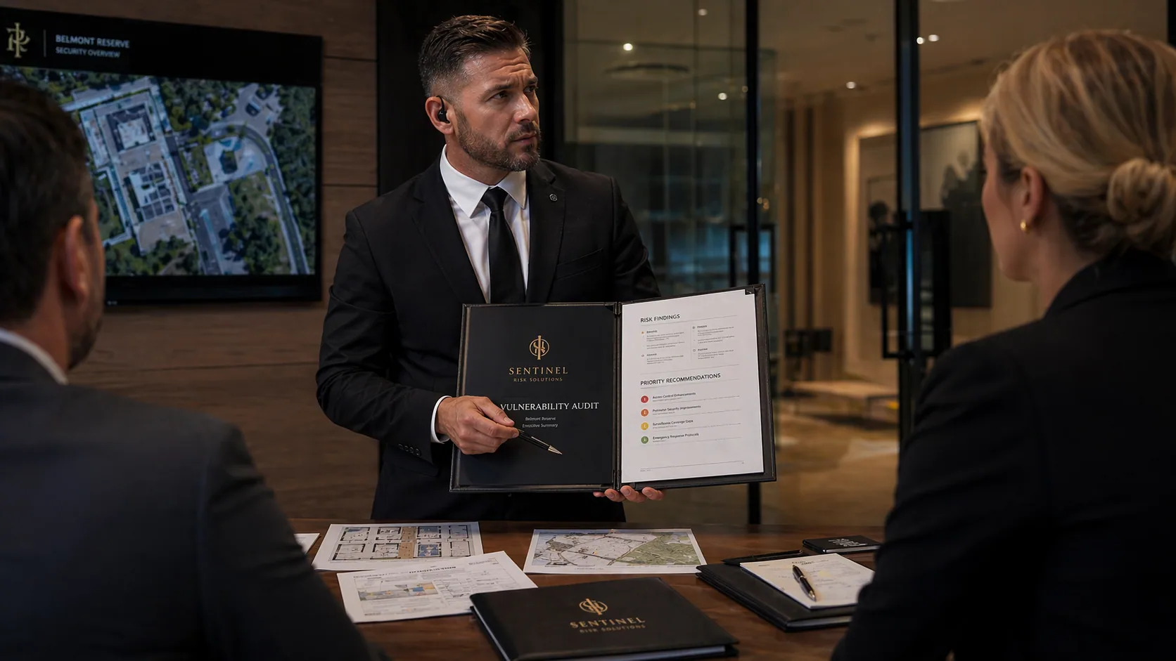 Branded vulnerability audit report delivered after a security consulting engagement
