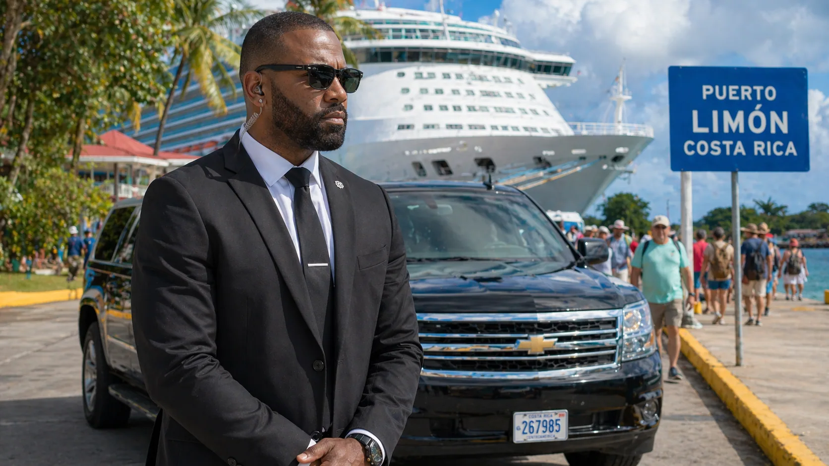 Private shore excursion protection at an international port of call